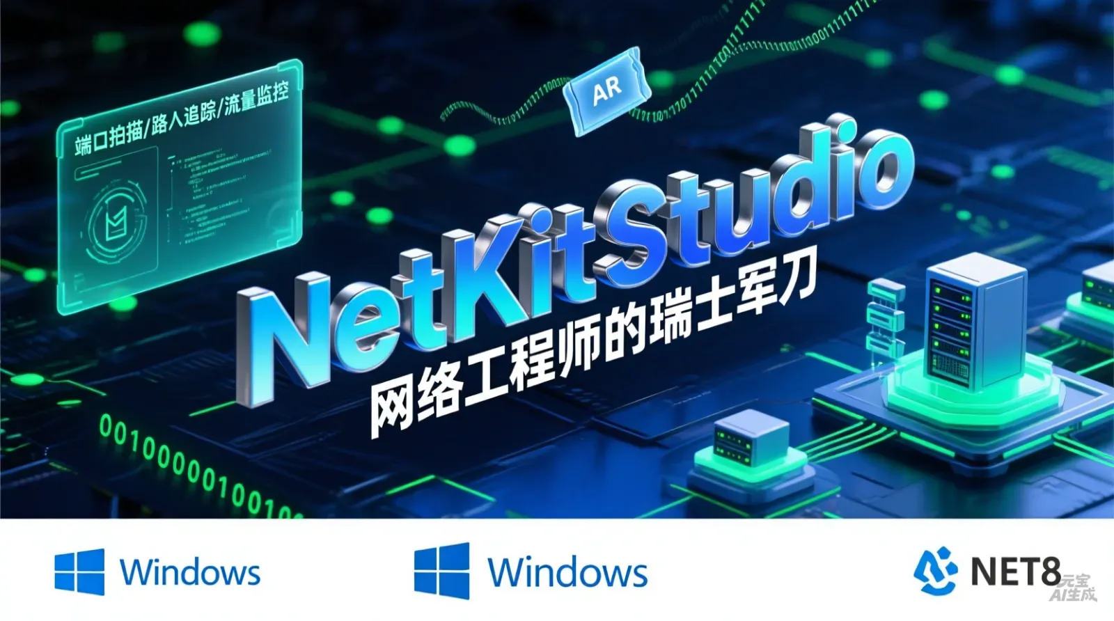 🛠️ 网工人的“瑞士军刀”：NetKitStudio，1.6M装进你口袋的网络百宝箱